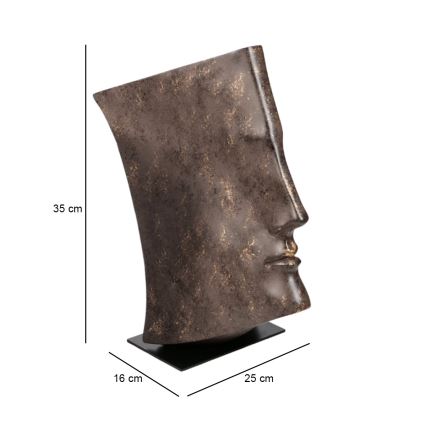Stolní dekorace 29x25x17 cm pryskyřice/měděná