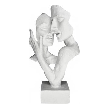 Stolní dekorace 29x9x17 cm pryskyřice/bílá