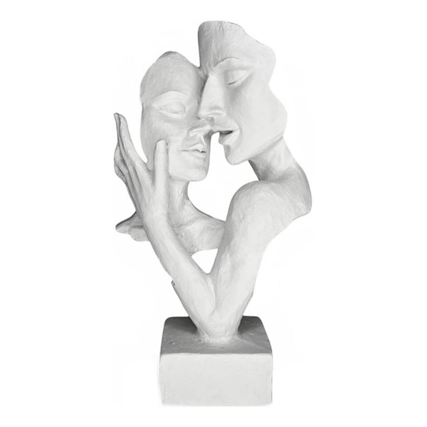 Stolní dekorace 29x9x17 cm pryskyřice/bílá