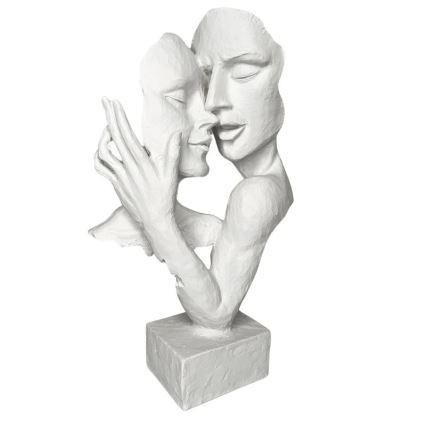 Stolní dekorace 29x9x17 cm pryskyřice/bílá