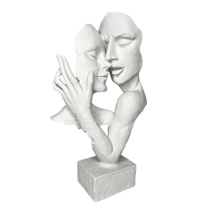 Stolní dekorace 29x9x17 cm pryskyřice/bílá