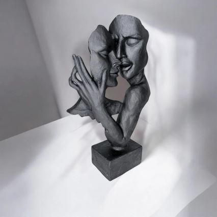 Stolní dekorace 29x9x17 cm pryskyřice/černá