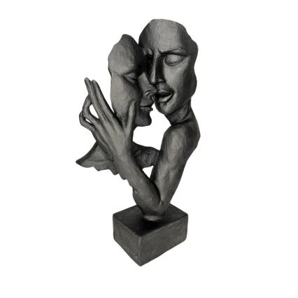 Stolní dekorace 29x9x17 cm pryskyřice/černá