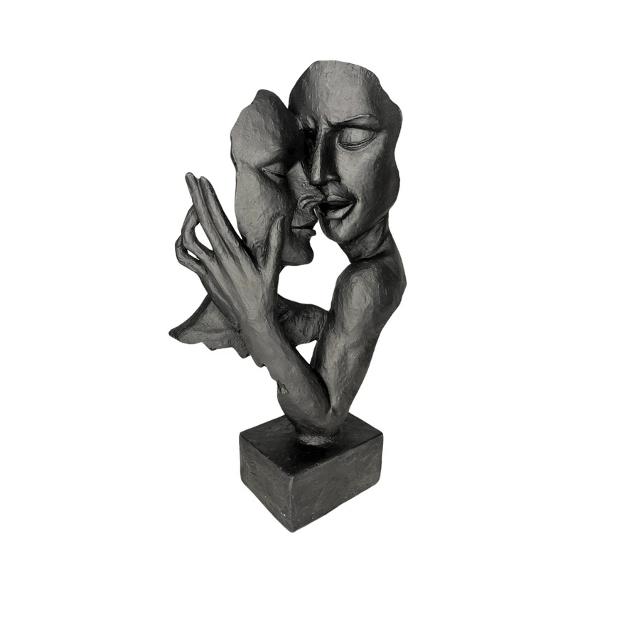 Stolní dekorace 29x9x17 cm pryskyřice/černá