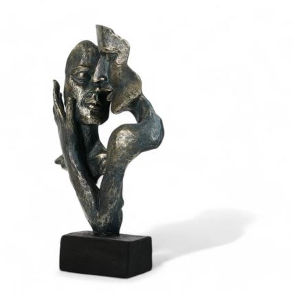 Stolní dekorace 31,5x9,5x19 cm pryskyřice/patina