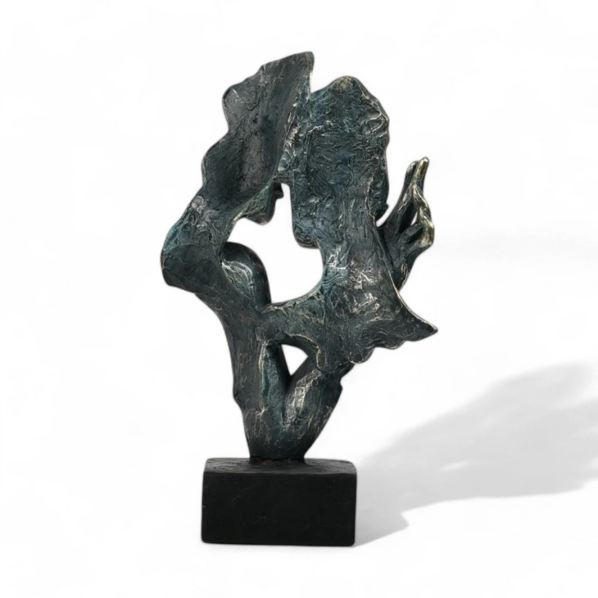 Stolní dekorace 31,5x9,5x19 cm pryskyřice/patina