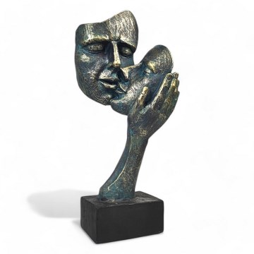 Stolní dekorace 35x22x13 cm pryskyřice/patina