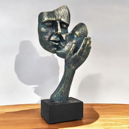 Stolní dekorace 35x22x13 cm pryskyřice/patina