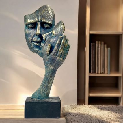 Stolní dekorace 35x22x13 cm pryskyřice/patina