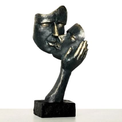 Stolní dekorace 35x22x13 cm pryskyřice/patina