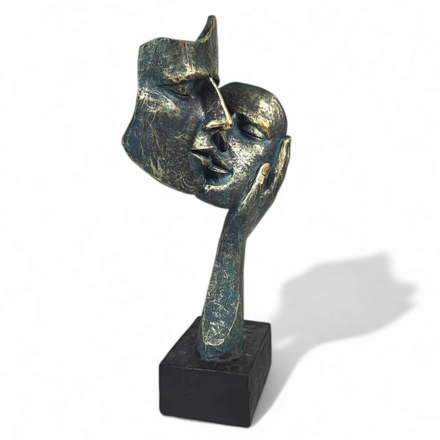 Stolní dekorace 35x22x13 cm pryskyřice/patina