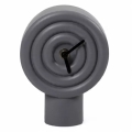 Stolní keramické hodiny 16 cm 1xAA šedá