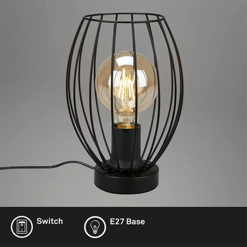 Stolní lampa 1xE27/25W/230V černá