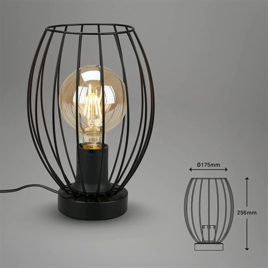 Stolní lampa 1xE27/25W/230V černá
