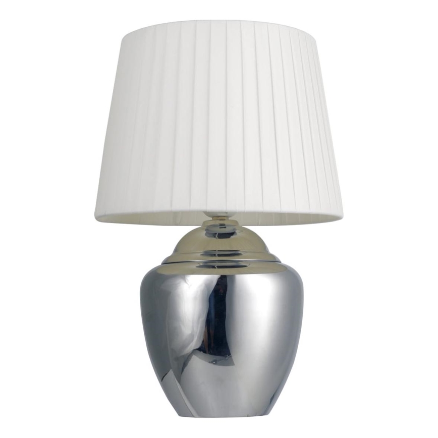 Stolní lampa 1xE27/25W/230V lesklý chrom