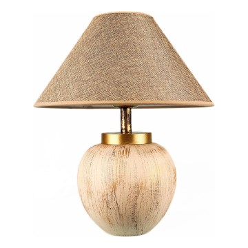 Stolní lampa 1xE27/40W/230V béžová