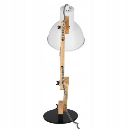 Stolní lampa 1xE27/40W/230V bílá/černá