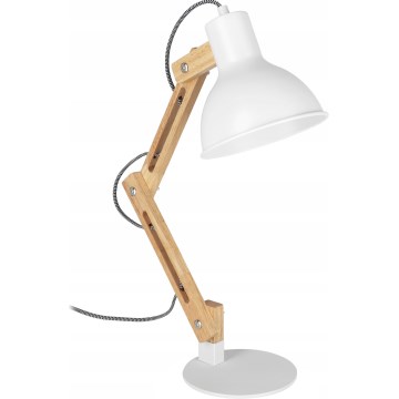Stolní lampa 1xE27/40W/230V bílá