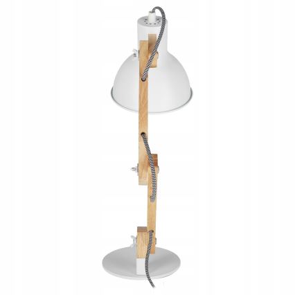 Stolní lampa 1xE27/40W/230V bílá