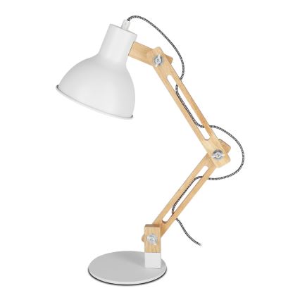 Stolní lampa 1xE27/40W/230V bílá
