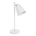 Stolní lampa 1xE27/40W/230V bílá