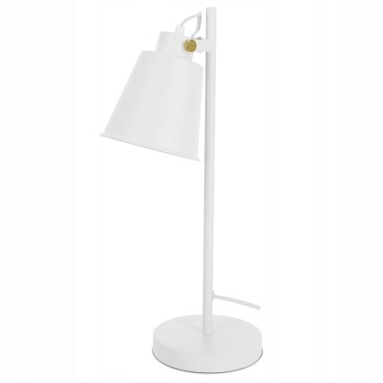 Stolní lampa 1xE27/40W/230V bílá