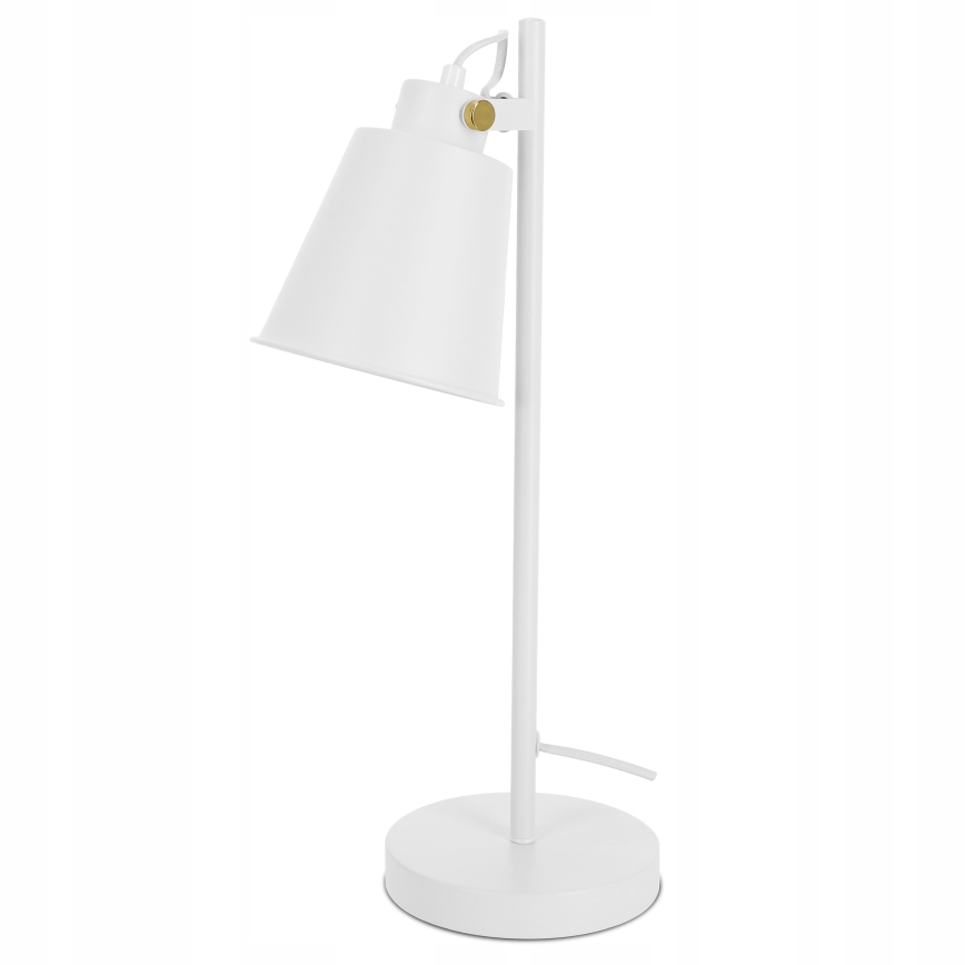 Stolní lampa 1xE27/40W/230V bílá