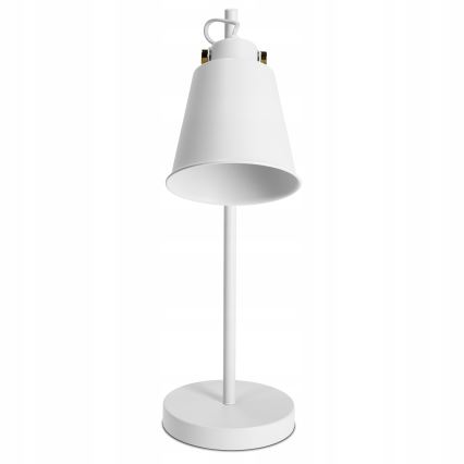 Stolní lampa 1xE27/40W/230V bílá