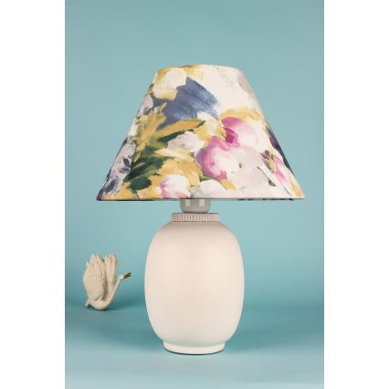 Stolní lampa 1xE27/40W/230V bílá/pestrobarevná