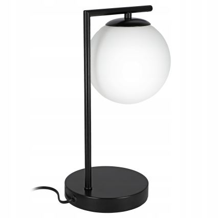 Stolní lampa 1xE27/40W/230V černá/bílá