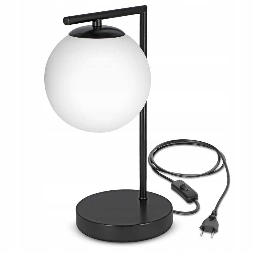 Stolní lampa 1xE27/40W/230V černá/bílá