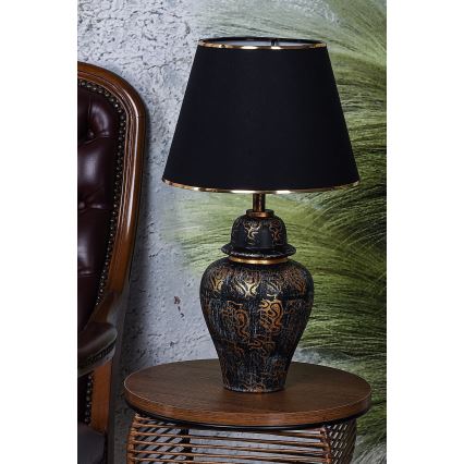 Stolní lampa 1xE27/40W/230V černá