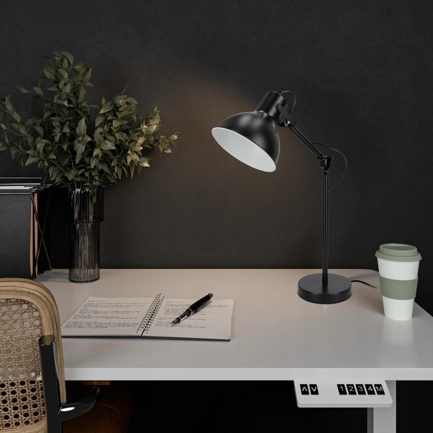 Stolní lampa 1xE27/40W/230V černá