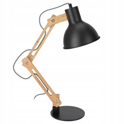 Stolní lampa 1xE27/40W/230V černá
