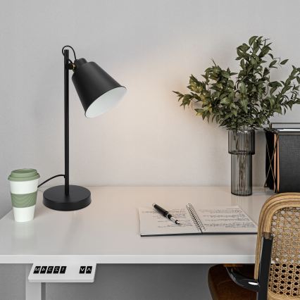Stolní lampa 1xE27/40W/230V černá