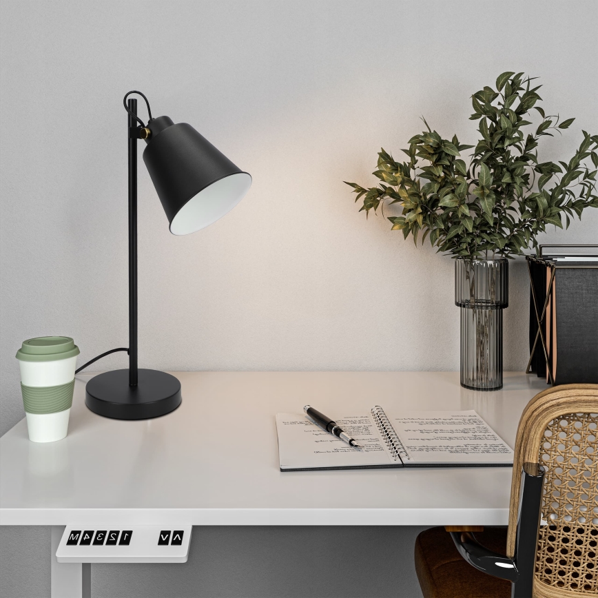 Stolní lampa 1xE27/40W/230V černá