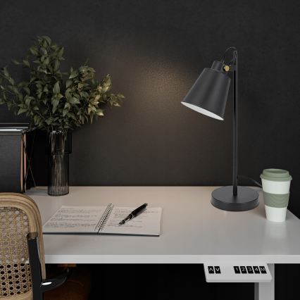Stolní lampa 1xE27/40W/230V černá
