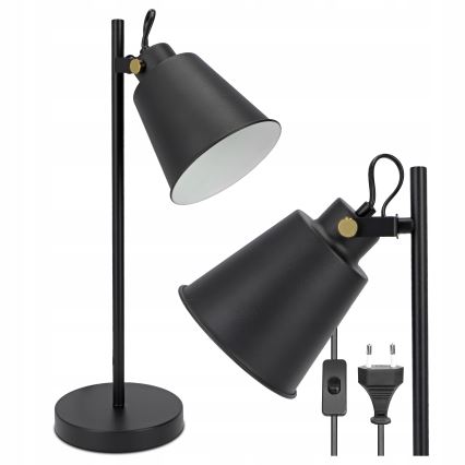 Stolní lampa 1xE27/40W/230V černá