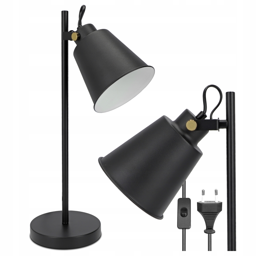 Stolní lampa 1xE27/40W/230V černá