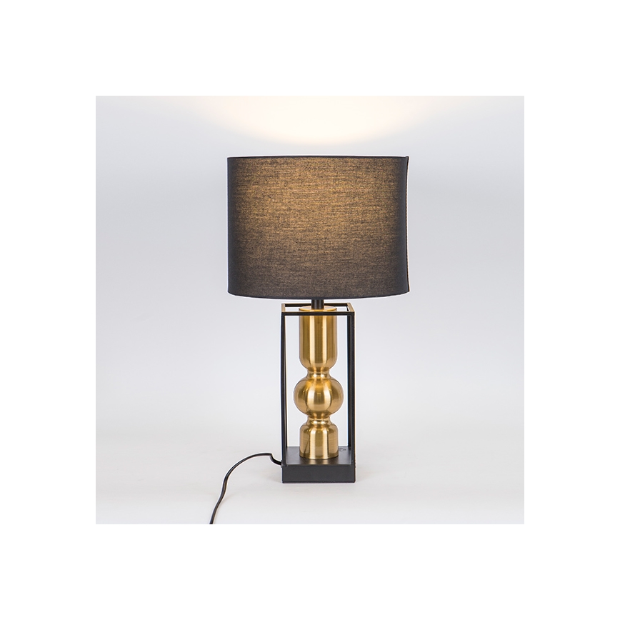 Stolní lampa 1xE27/40W/230V černá/zlatá