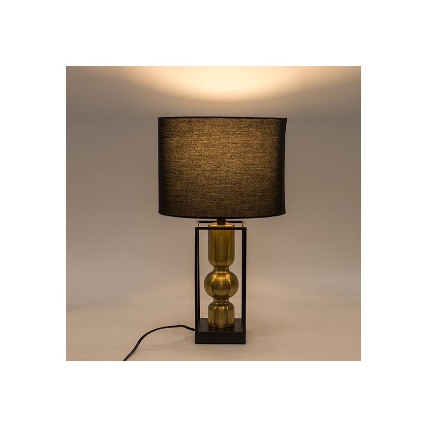 Stolní lampa 1xE27/40W/230V černá/zlatá