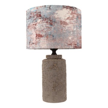 Stolní lampa 1xE27/40W/230V hnědá/pestrobarevná