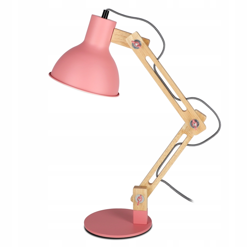 Stolní lampa 1xE27/40W/230V růžová