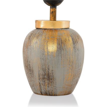 Stolní lampa 1xE27/40W/230V zlatá/béžová