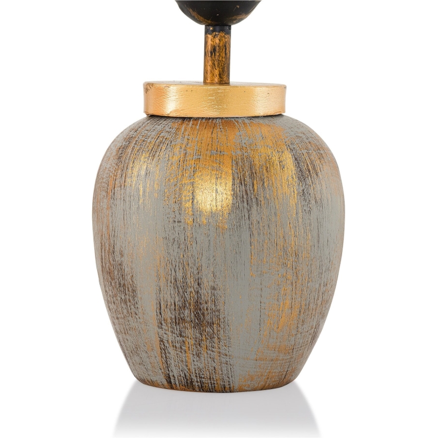 Stolní lampa 1xE27/40W/230V zlatá/béžová