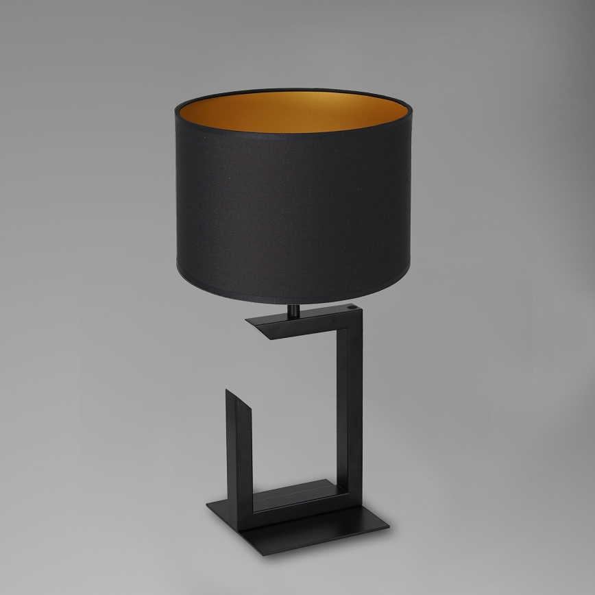 Stolní lampa 1xE27/60W/230V 45 cm černá/zlatá