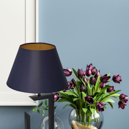 Stolní lampa 1xE27/60W/230V 45 cm modrá/zlatá