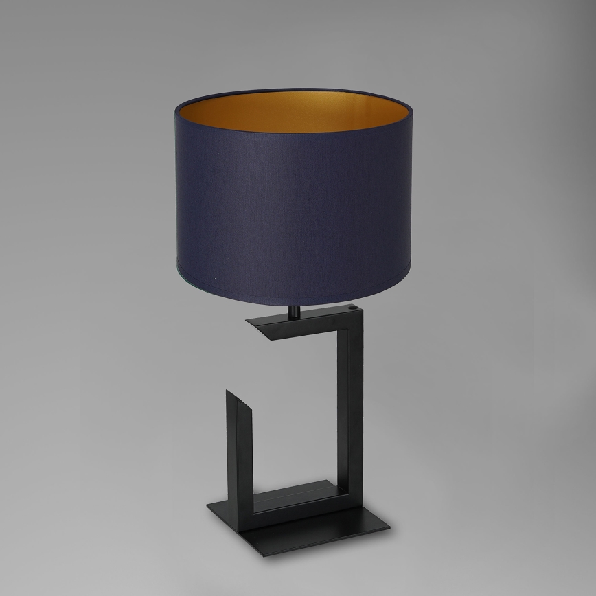 Stolní lampa 1xE27/60W/230V 45 cm modrá/zlatá