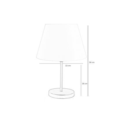 Stolní lampa 1xE27/60W/230V černá