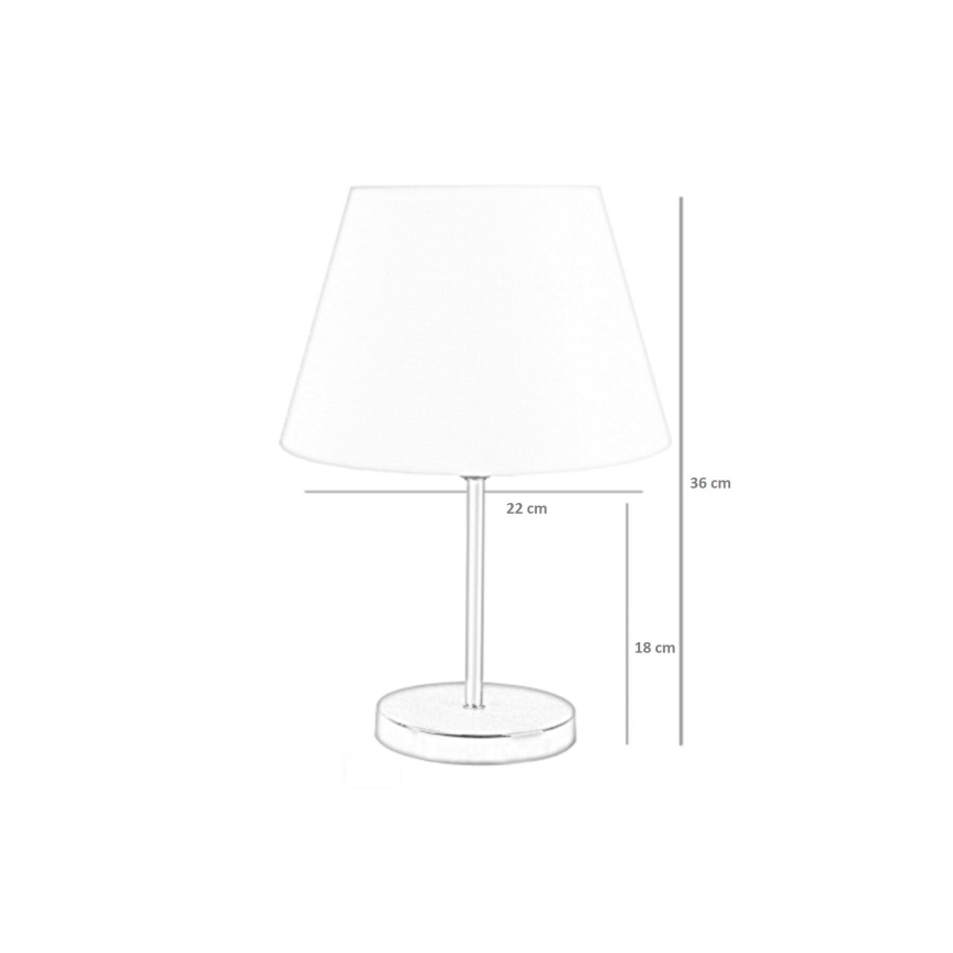 Stolní lampa 1xE27/60W/230V růžová/měděná